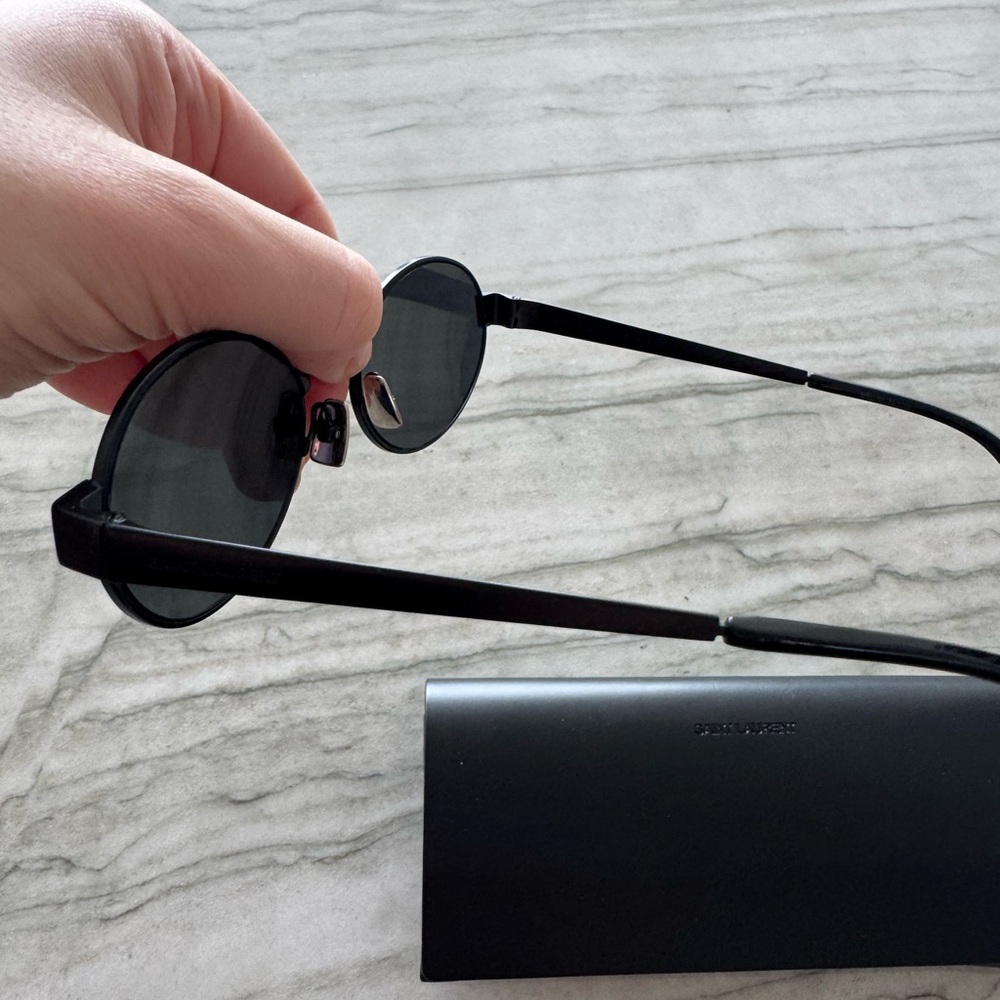 Saint Laurent Black Round Sunglasses - Style SL692 - Picture 8 of 13
